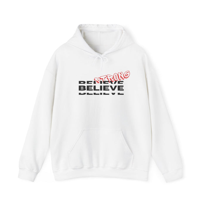 Strong Believe, Unisex Hoodie, Heavy Blend, Trendy Sweatshirt, Bold Statement, Cozy Apparel, Casual Fashion, Inspirational Wear