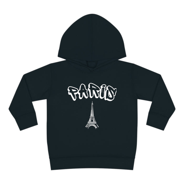 Paris Toddler Hoodie, Fleece Pullover, Cozy Toddler Hoodie, Warm Hooded Top, Soft Fleece Hoodie, Trendy Toddler Fashion,