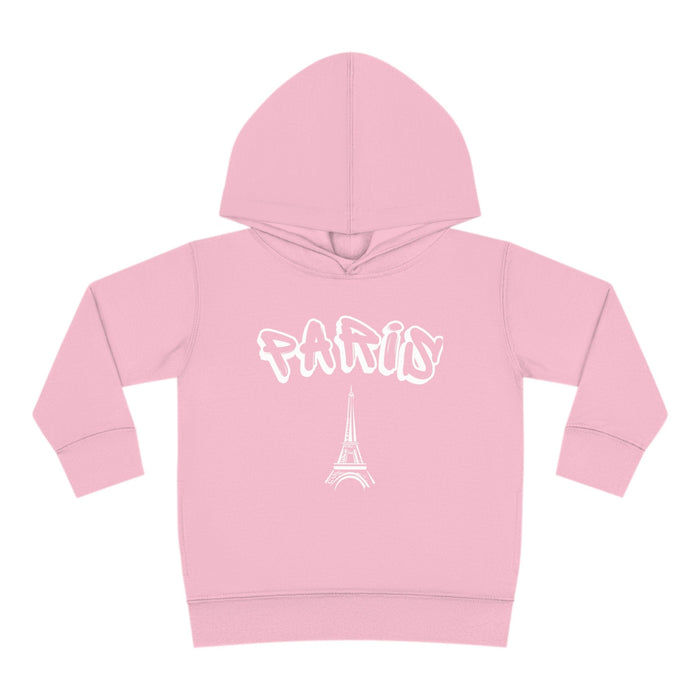 Paris Toddler Hoodie, Fleece Pullover, Cozy Toddler Hoodie, Warm Hooded Top, Soft Fleece Hoodie, Trendy Toddler Fashion,