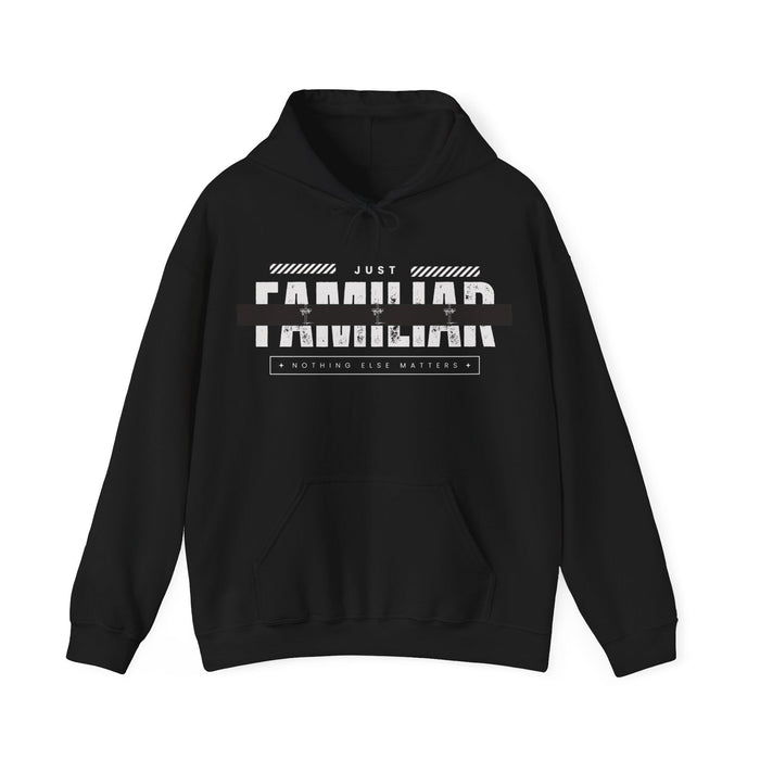 Familiar Hoodie, Casual Style, Cozy Fashion, Unisex Apparel, Trendy Sweatshirt, Comfort Wear, Urban Fashion,