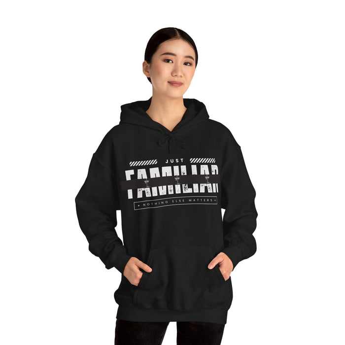 Familiar Hoodie, Casual Style, Cozy Fashion, Unisex Apparel, Trendy Sweatshirt, Comfort Wear, Urban Fashion,