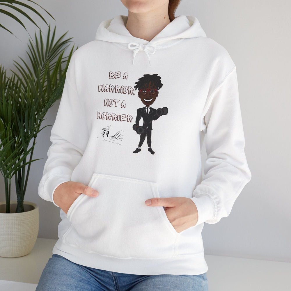 Warrior Quote Hoodie, Inspire Hooded Top, Motivate Pullover, Bold Message Sweat, Empower Hoodie, Positive Vibes Jumper, Quote Graphic Hoodie