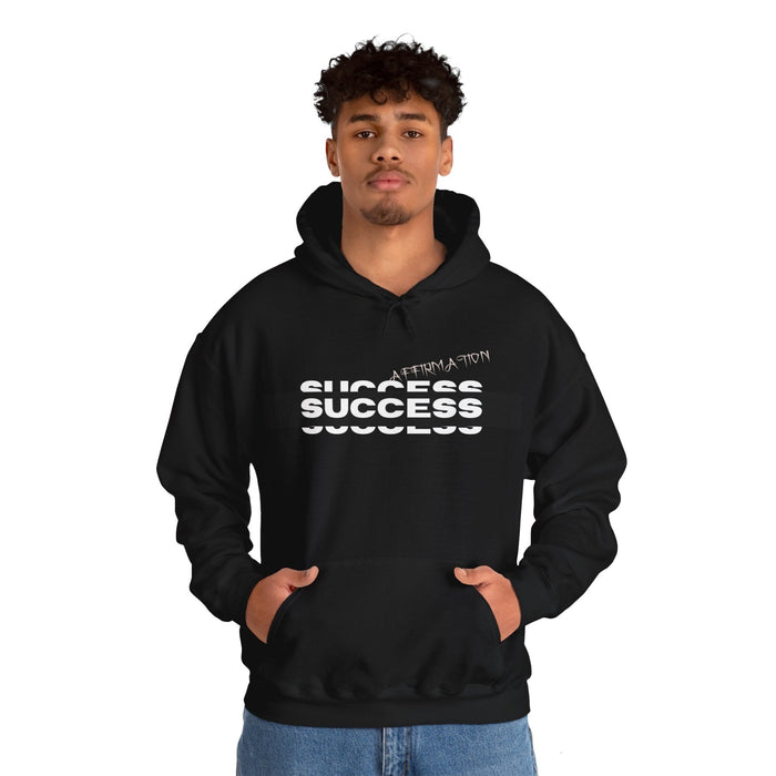 Success, Affirmation, Hooded Sweatshirt, Unisex, Heavy Blend, Positive Vibes, Motivation, Ambition, Encouragement, Empowerment